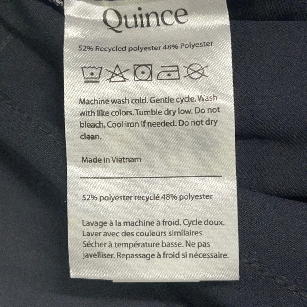 Quince Mens Golf Pants 32x30 Midnight Black ProTech Performance Stretch Chino